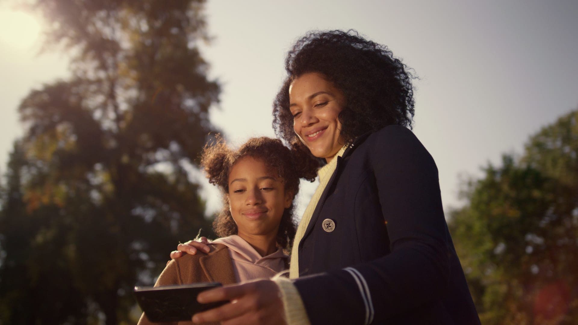 Family enjoying financial security